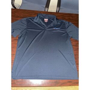 AC Delco Dark Navy Men’s XL Short Sleeve Collared Button Shirt